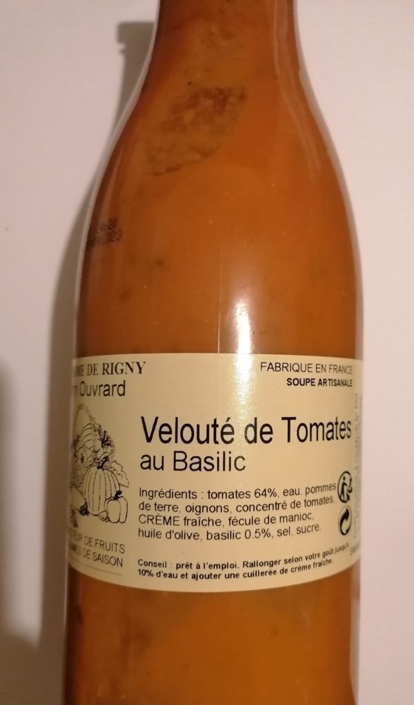 velouté de tomates au basilic